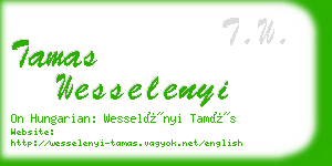 tamas wesselenyi business card